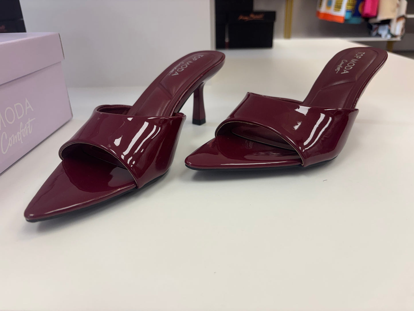 Bordeaux Bliss Kitten Heels