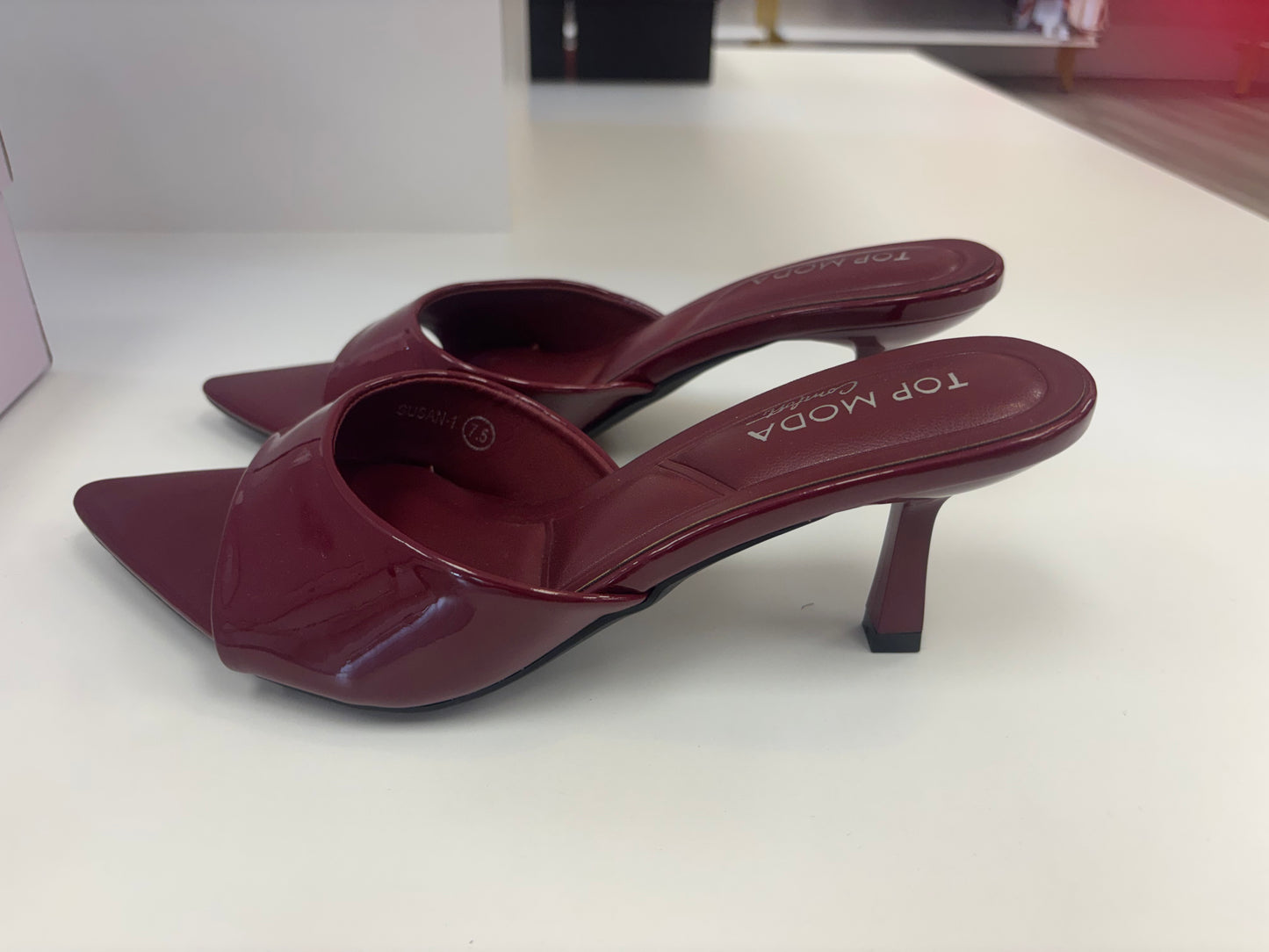 Bordeaux Bliss Kitten Heels