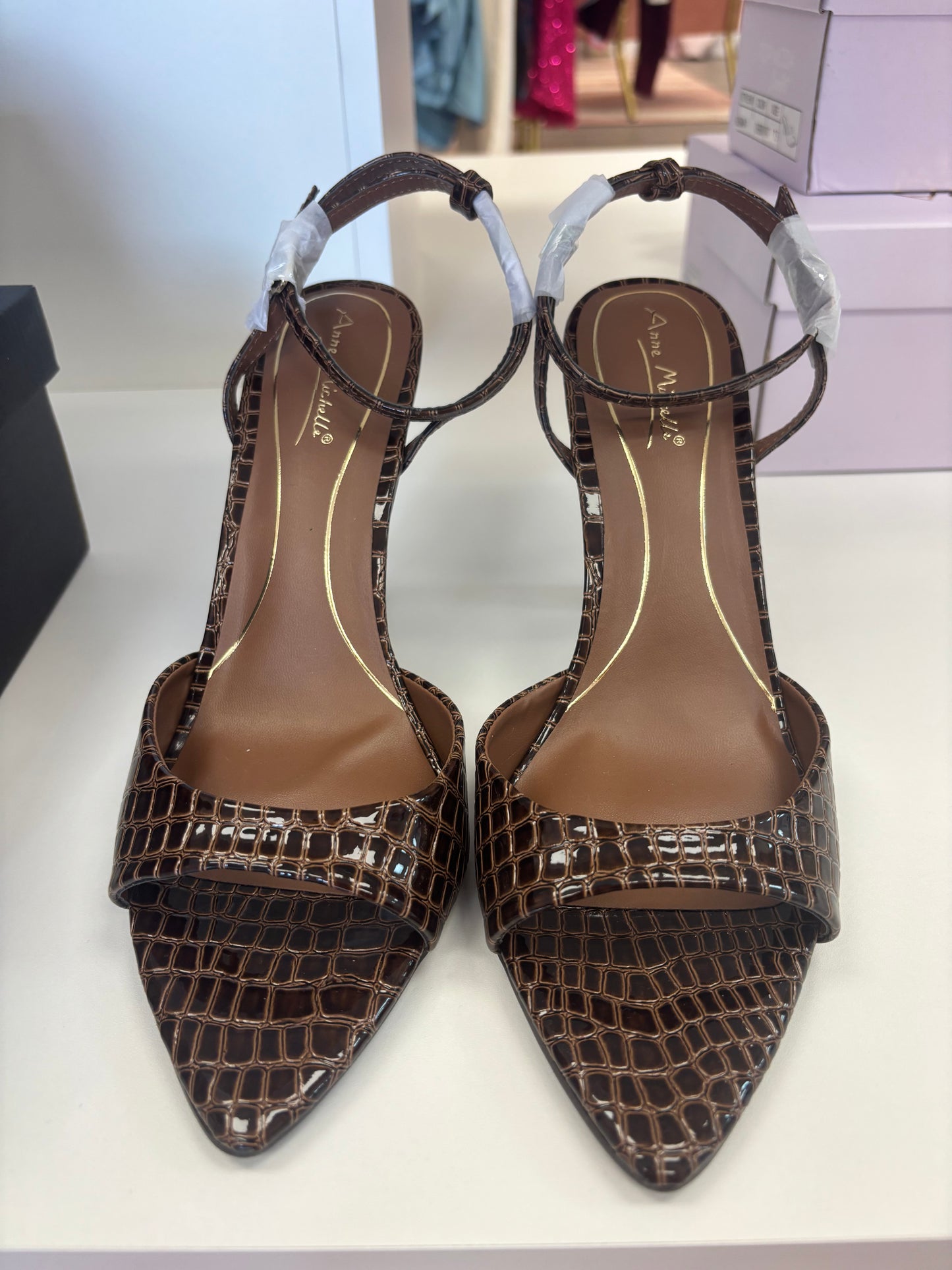 Luxe Croc Stiletto Heels