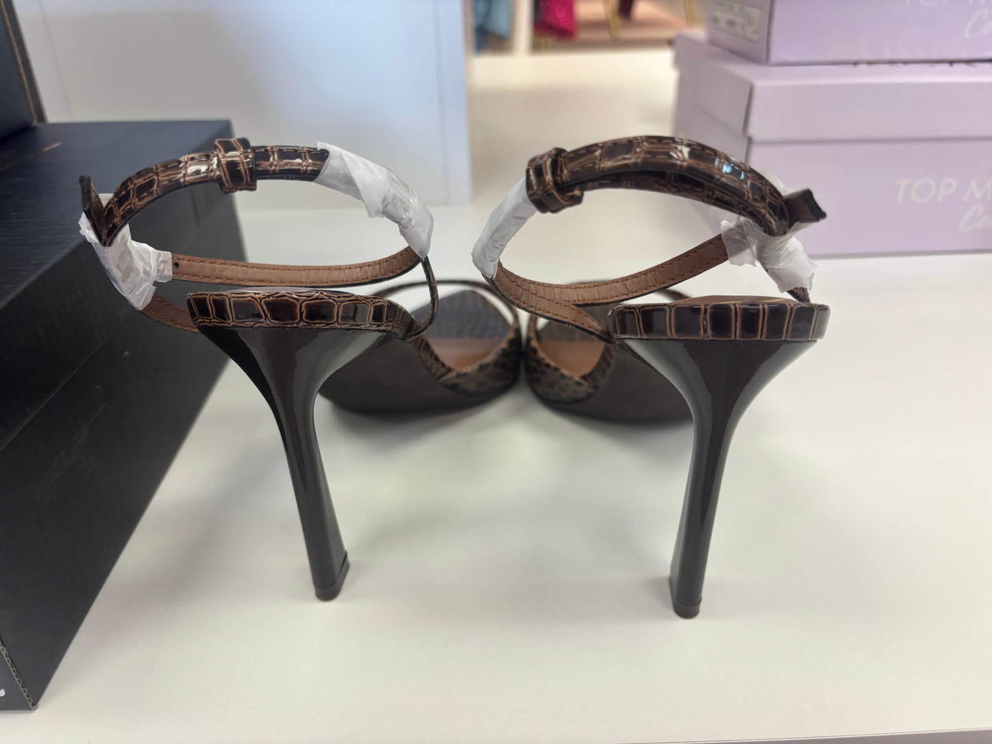 Luxe Croc Stiletto Heels