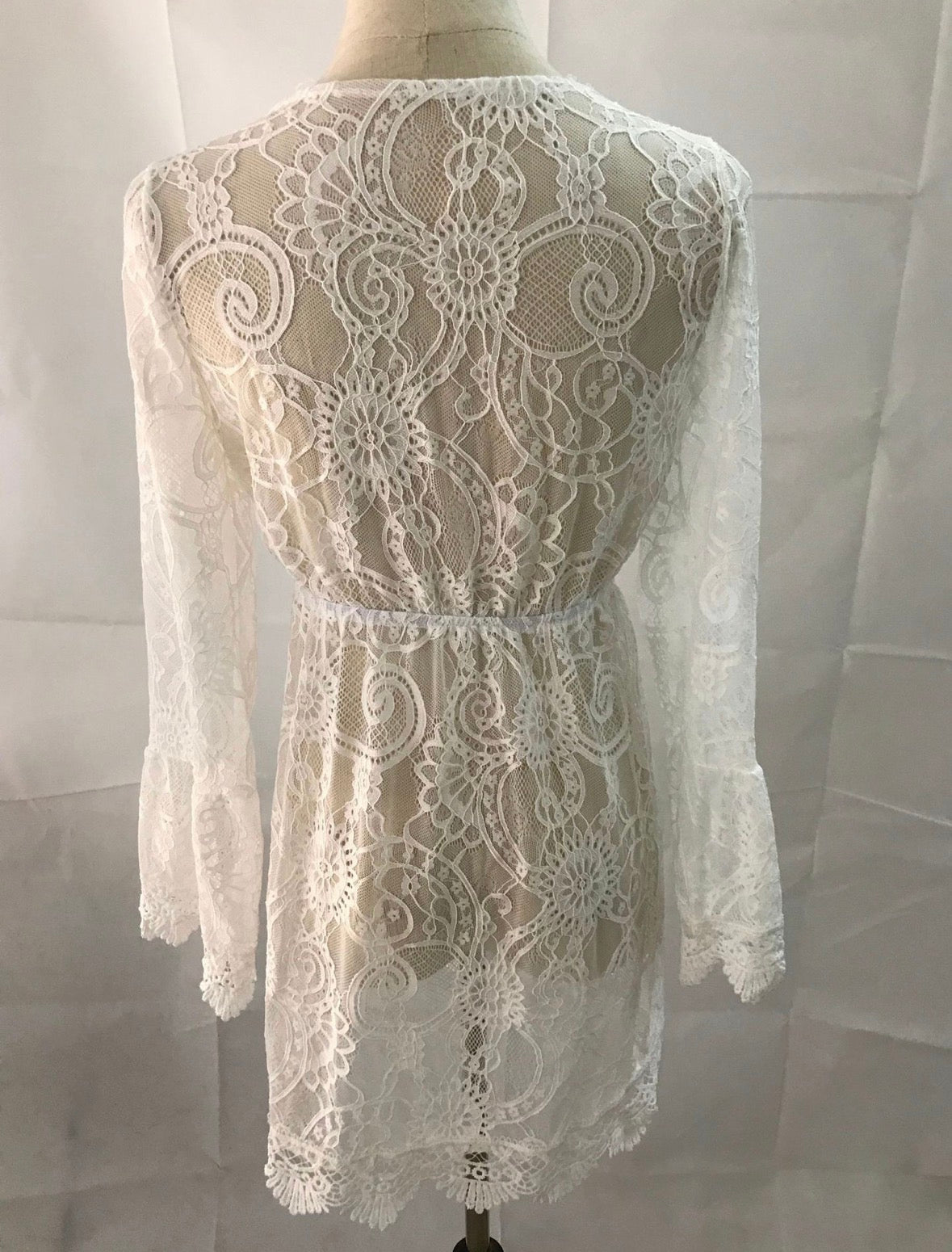 Women's Sundress Simple Style V Neck Lace