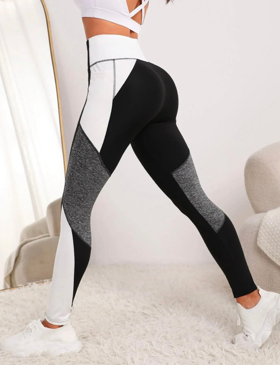 High Waist Yoga Pants Women Running Sweat Absorbent Bottoms