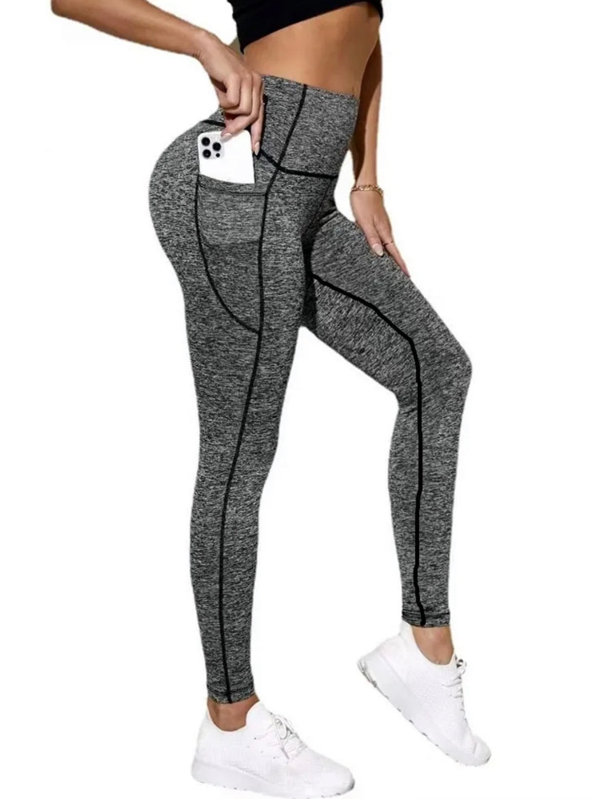 Solid Color Women's Knitted Leggings