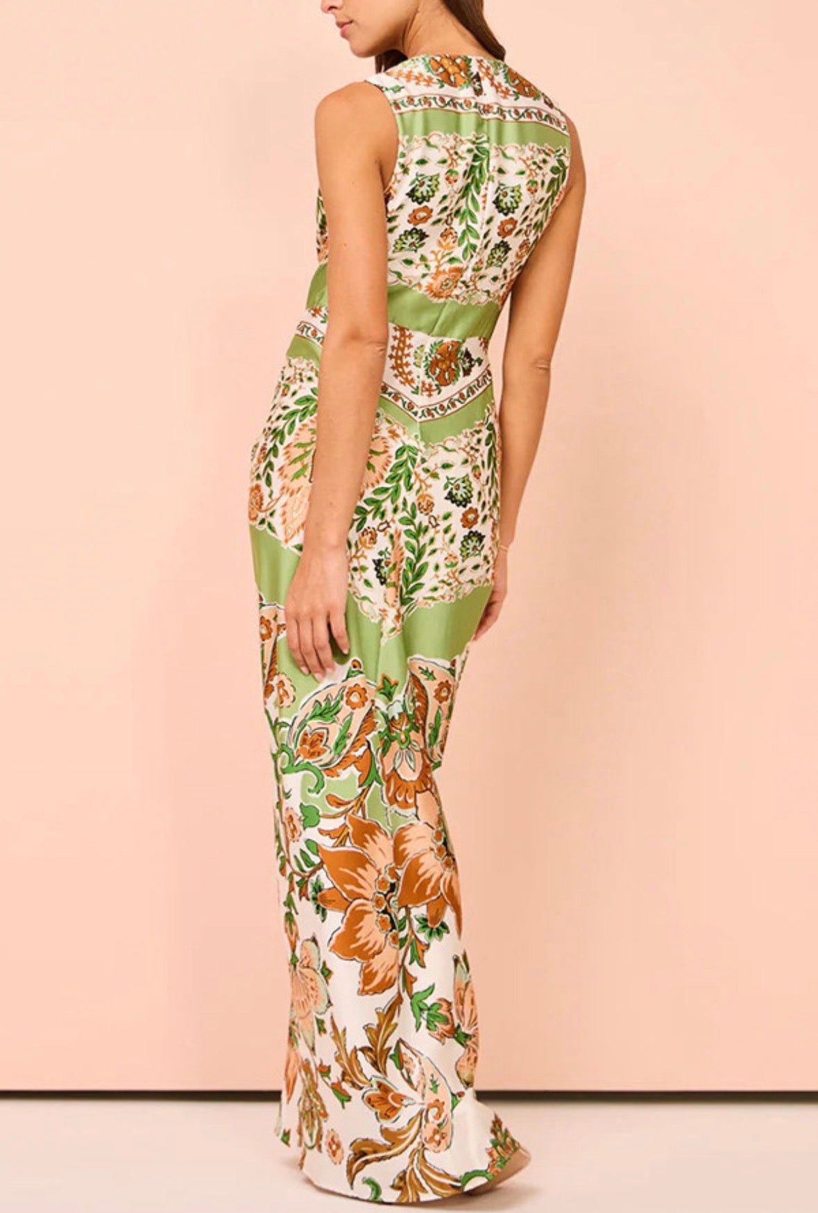 Women's Slit Satin Dress