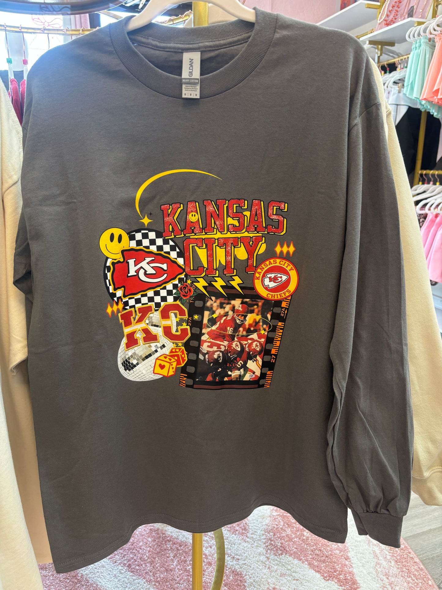 Kansas City Chiefs Retro Graphic Long Sleeve Tee