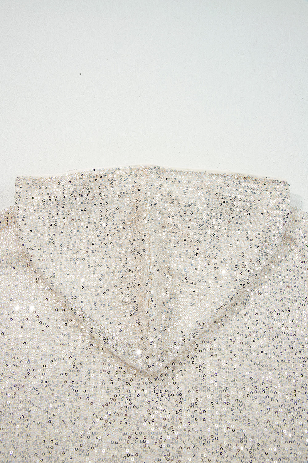 Jet Stream Sequin Hooded Long Sleeve Top