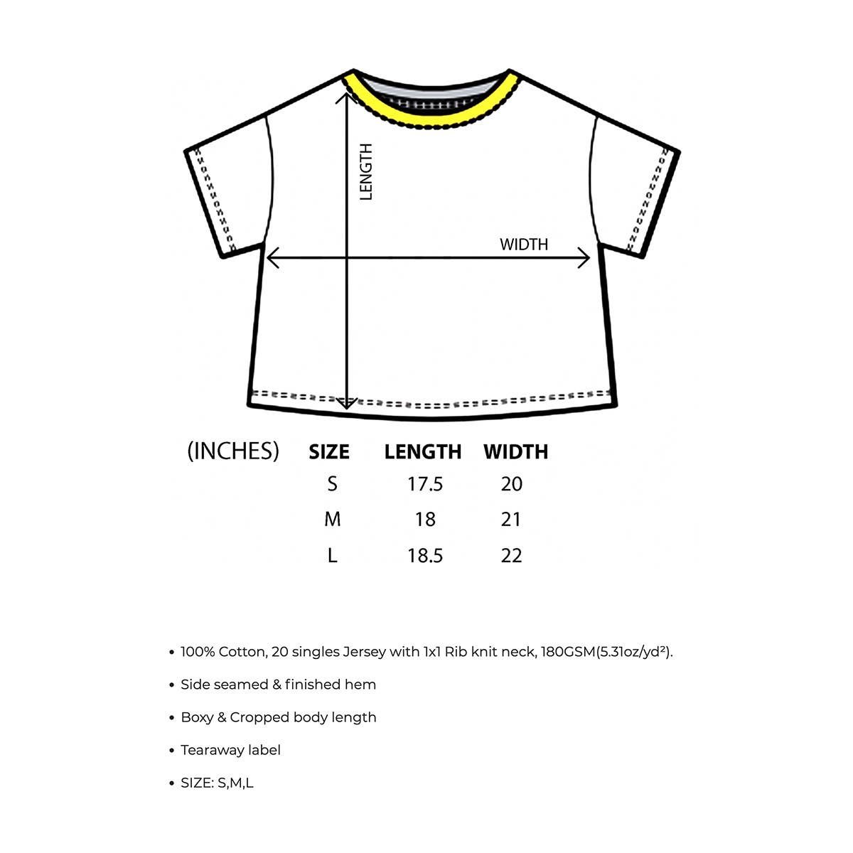 VOGUE GRAPHIC CROP TEE