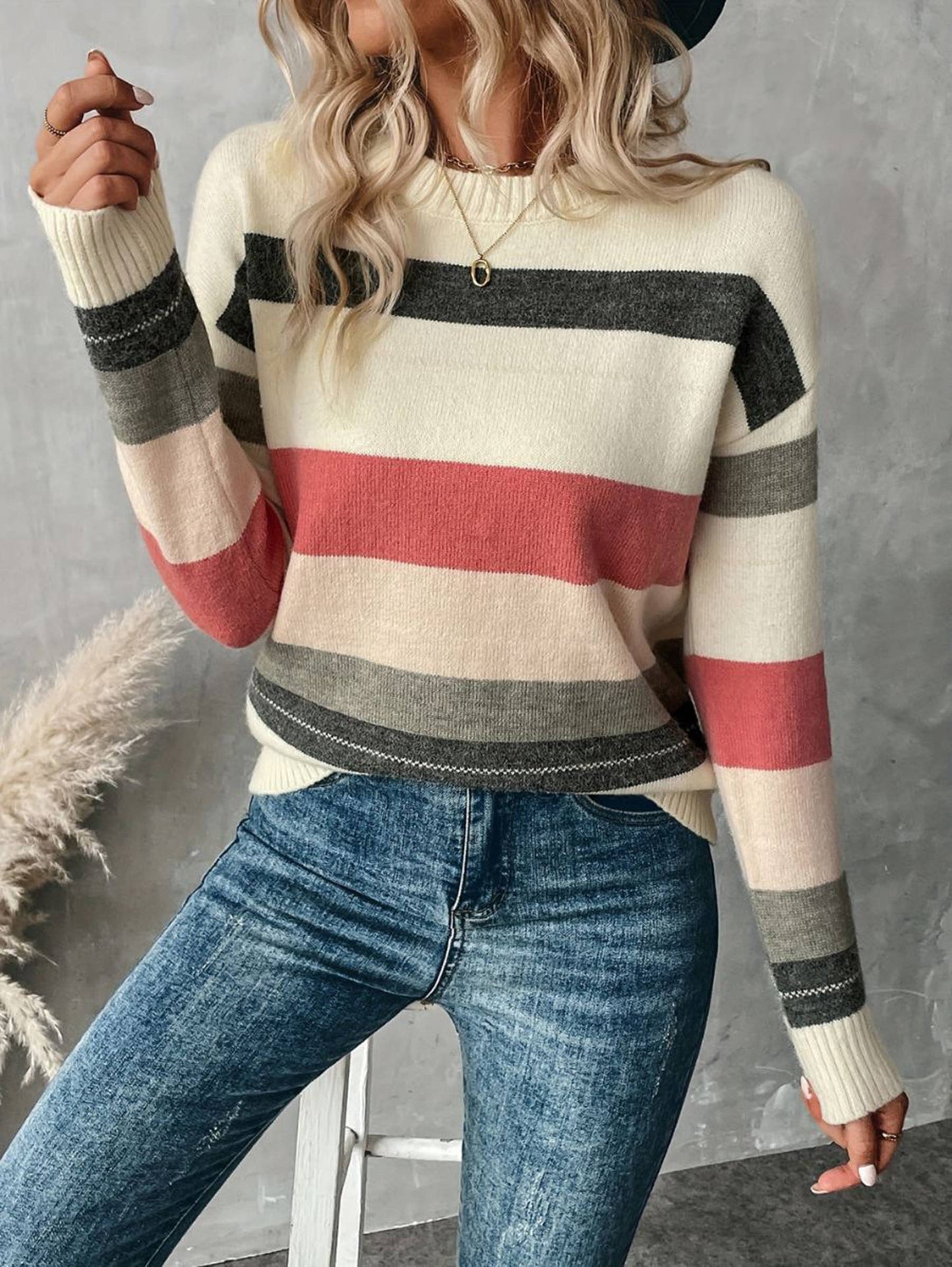 Loose Round Neck Sweater